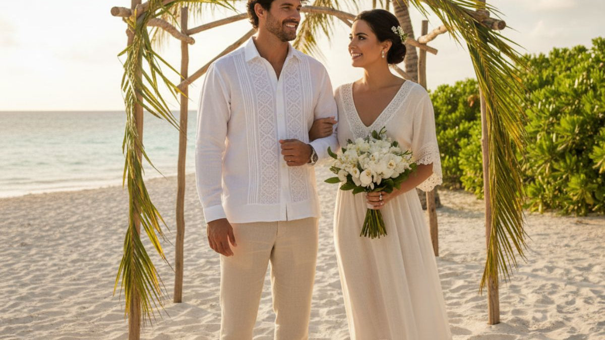 Guayaberas para Bodas Destino: El Arte de Vestir tu Historia