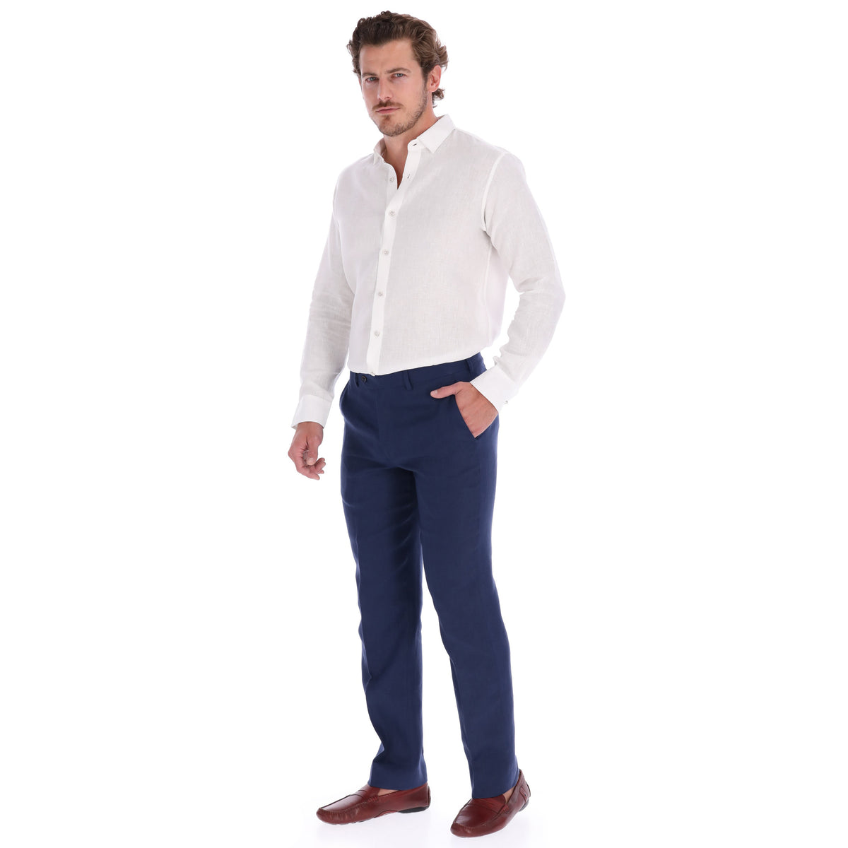 Pantalón de lino 100% para hombre - foto 10