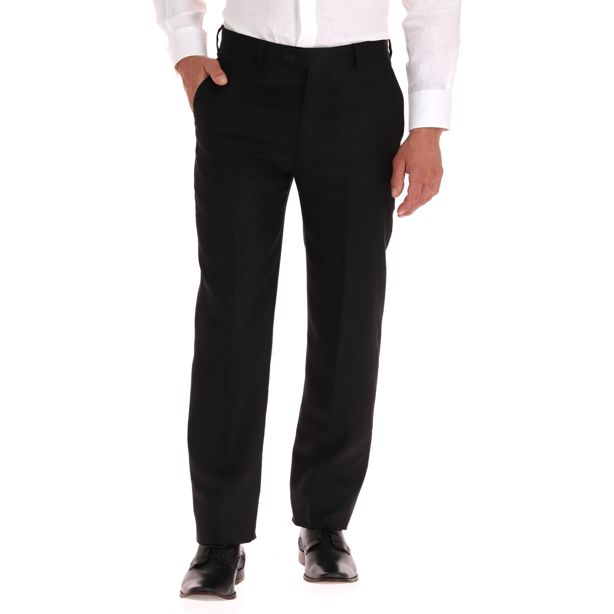 Pantalón de lino 100% para hombre (negro) - foto 17