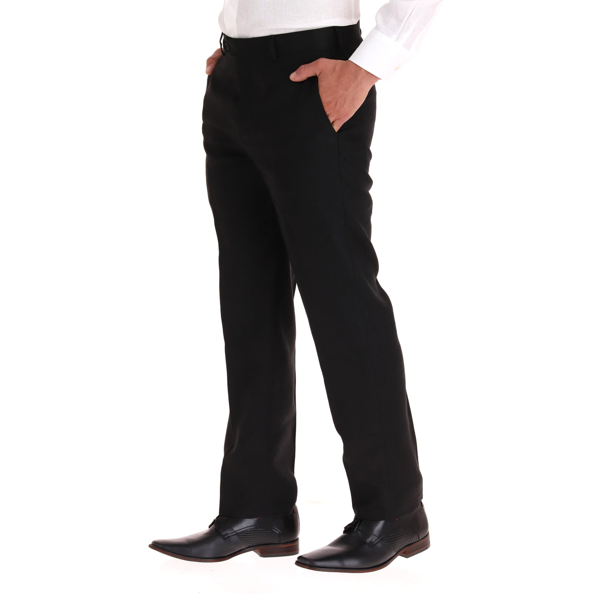 Pantalón de lino 100% para hombre (negro) - foto 18