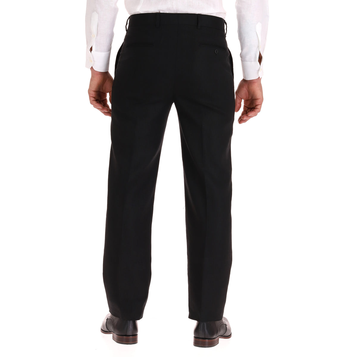 Pantalón de lino 100% para hombre (negro) - foto 19