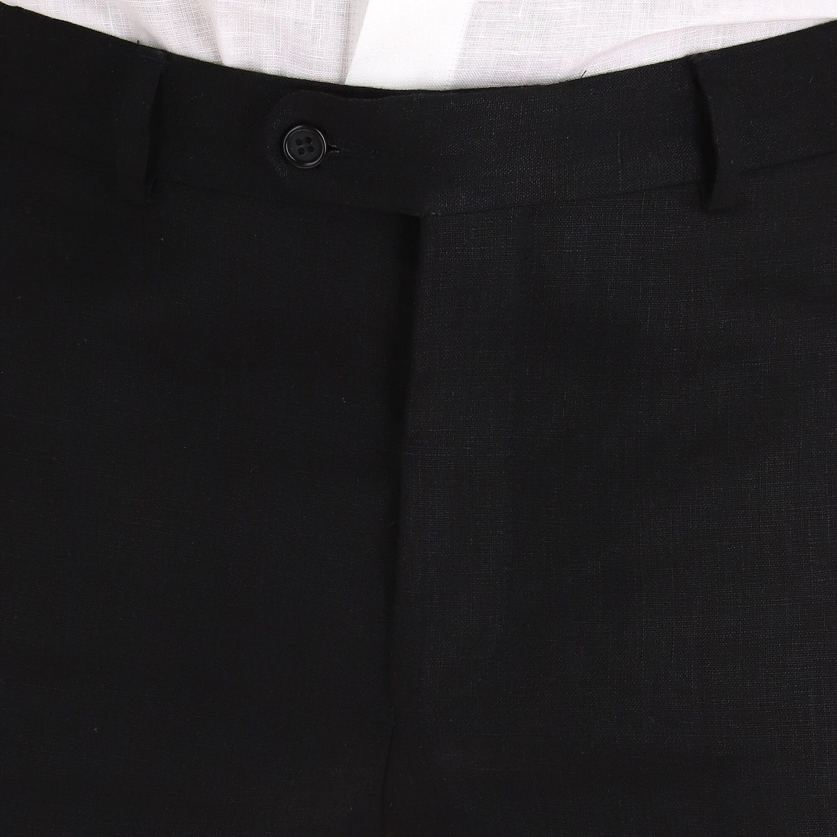 Pantalón de lino 100% para hombre (negro) - foto 20